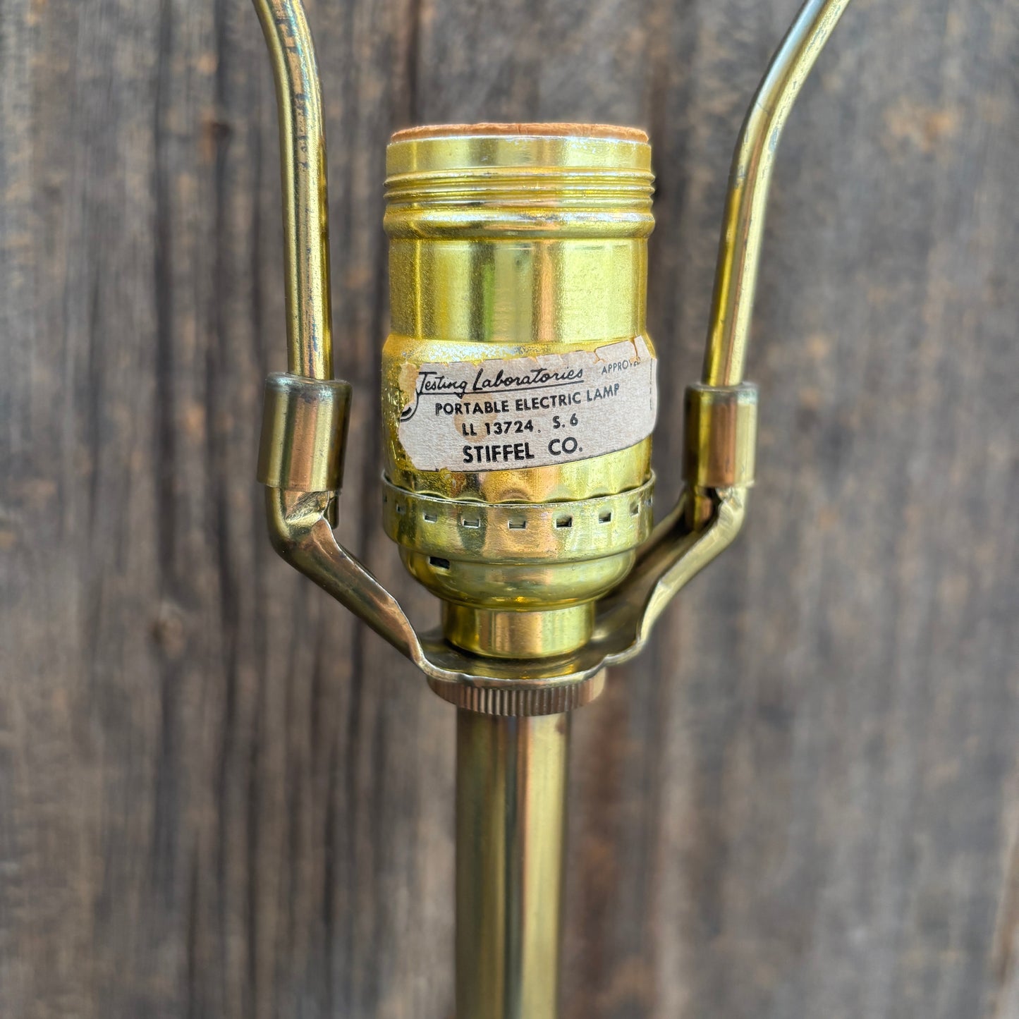 Vintage Ornate Brass Stiffel Table Lamp