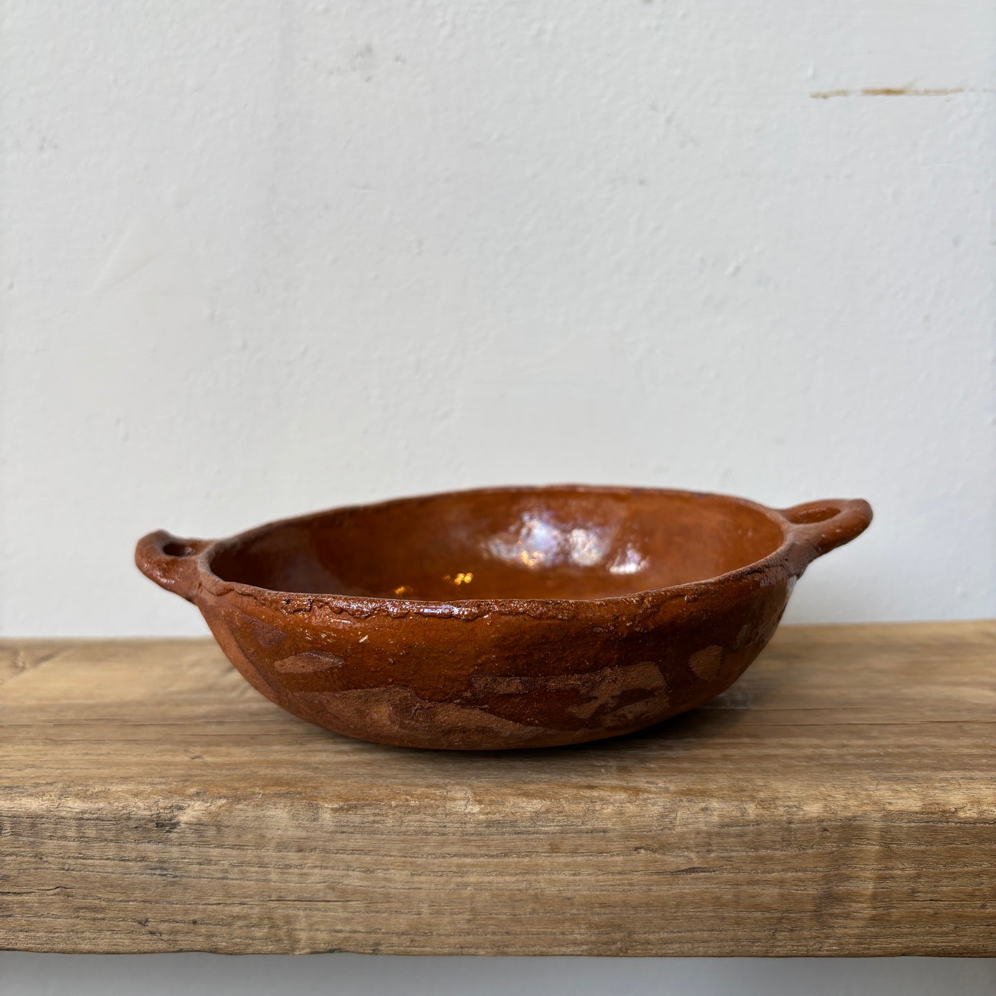 Vintage Terracotta Clay Glazed Bowl - SM