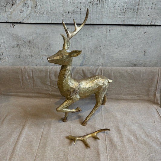 Gold Deer Statue - Standing