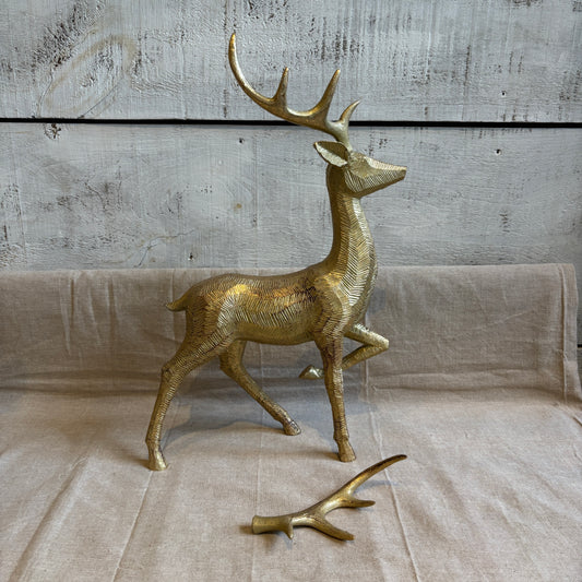 Gold Deer Statue - Standing