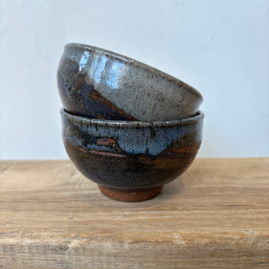 Small Speckled Pottery Bowls
