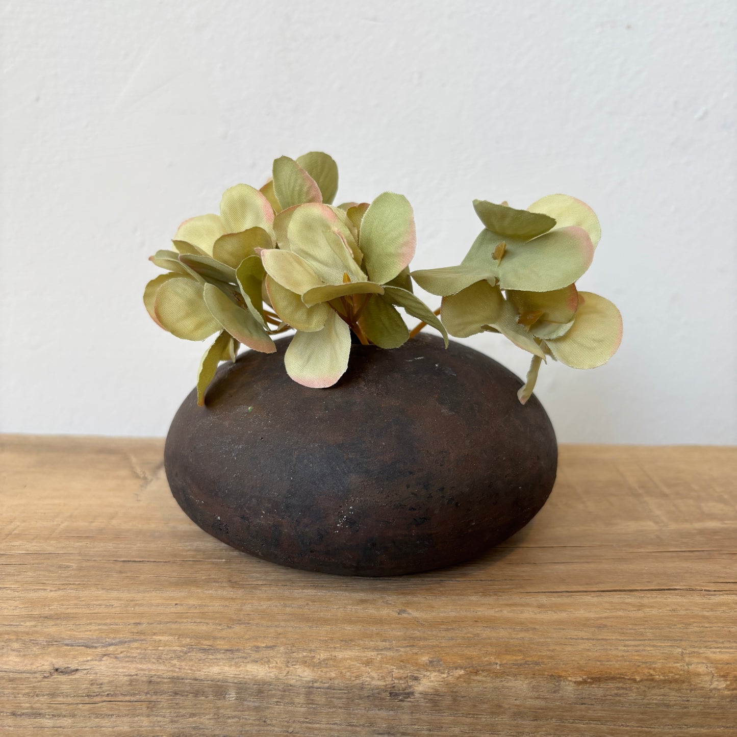 Burnt Terracotta Bud Vase - Oval