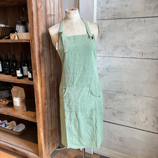 Green Canvas Apron - Multi Purpose