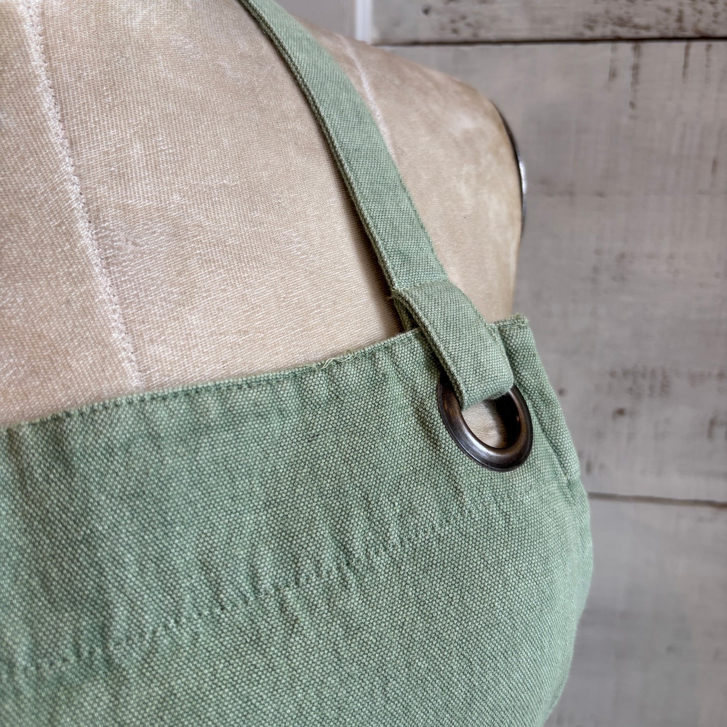Green Canvas Apron - Multi Purpose