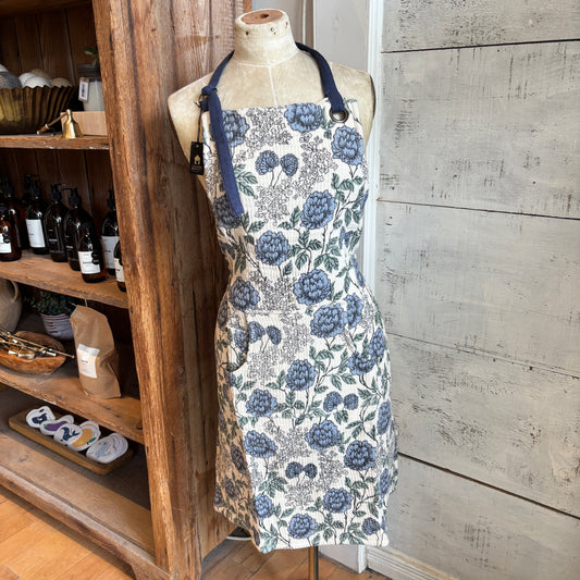 Blue Floral Apron