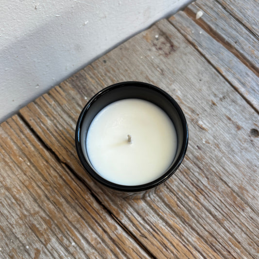 Handmade Soy Candle Lavender Fields - Black Ceramic Jar