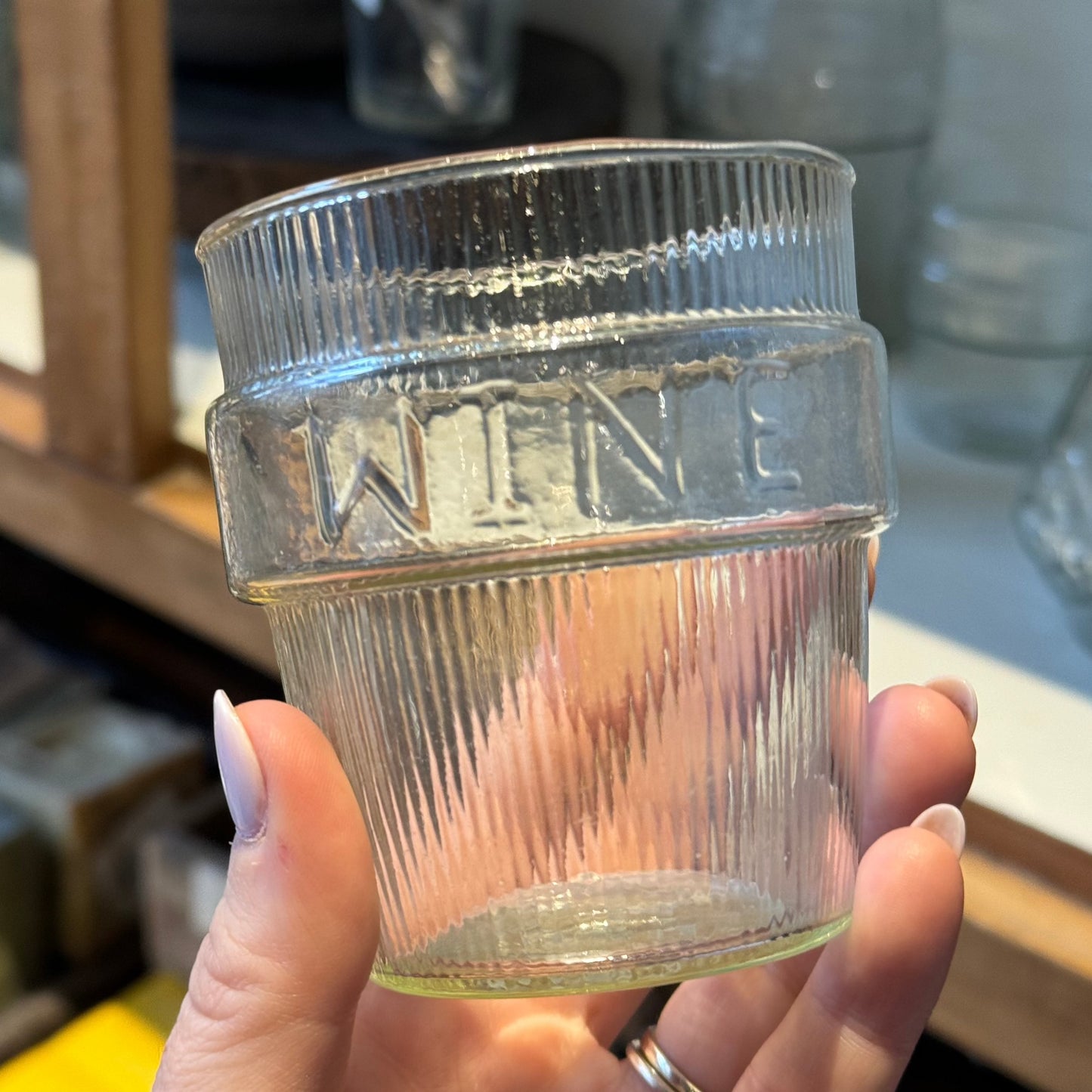 Embossed Wine Glass