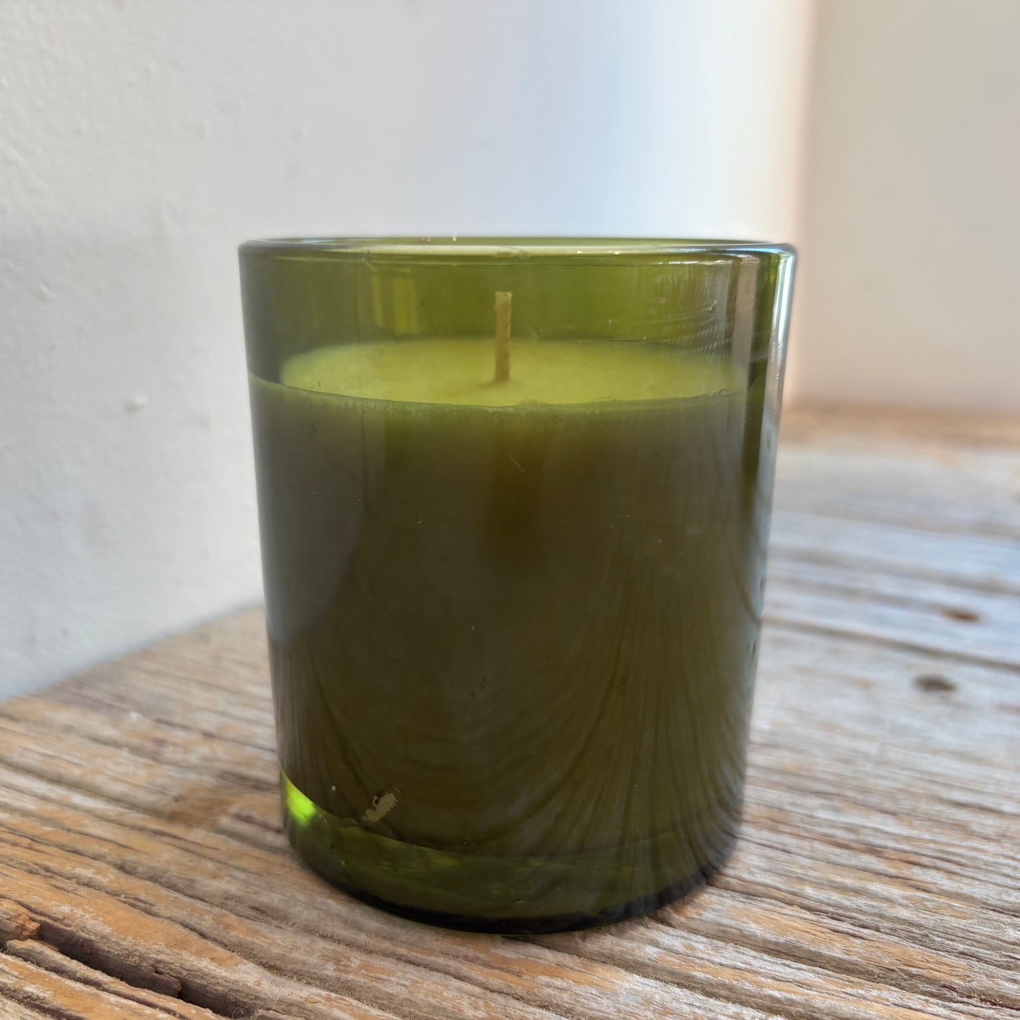 Handmade Soy Candle Lavender Fields - Green Glass Jar