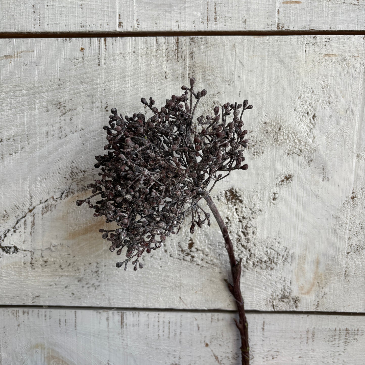 Faux Viburnum Berry Stem - Deep Purple
