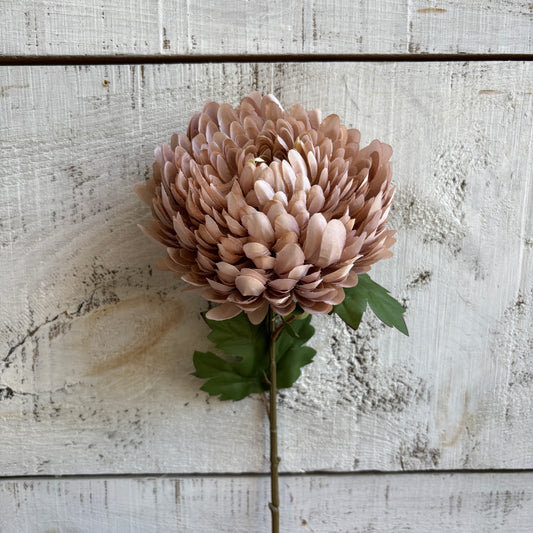 Faux Chrysanthemum Stem - Dusty Pink
