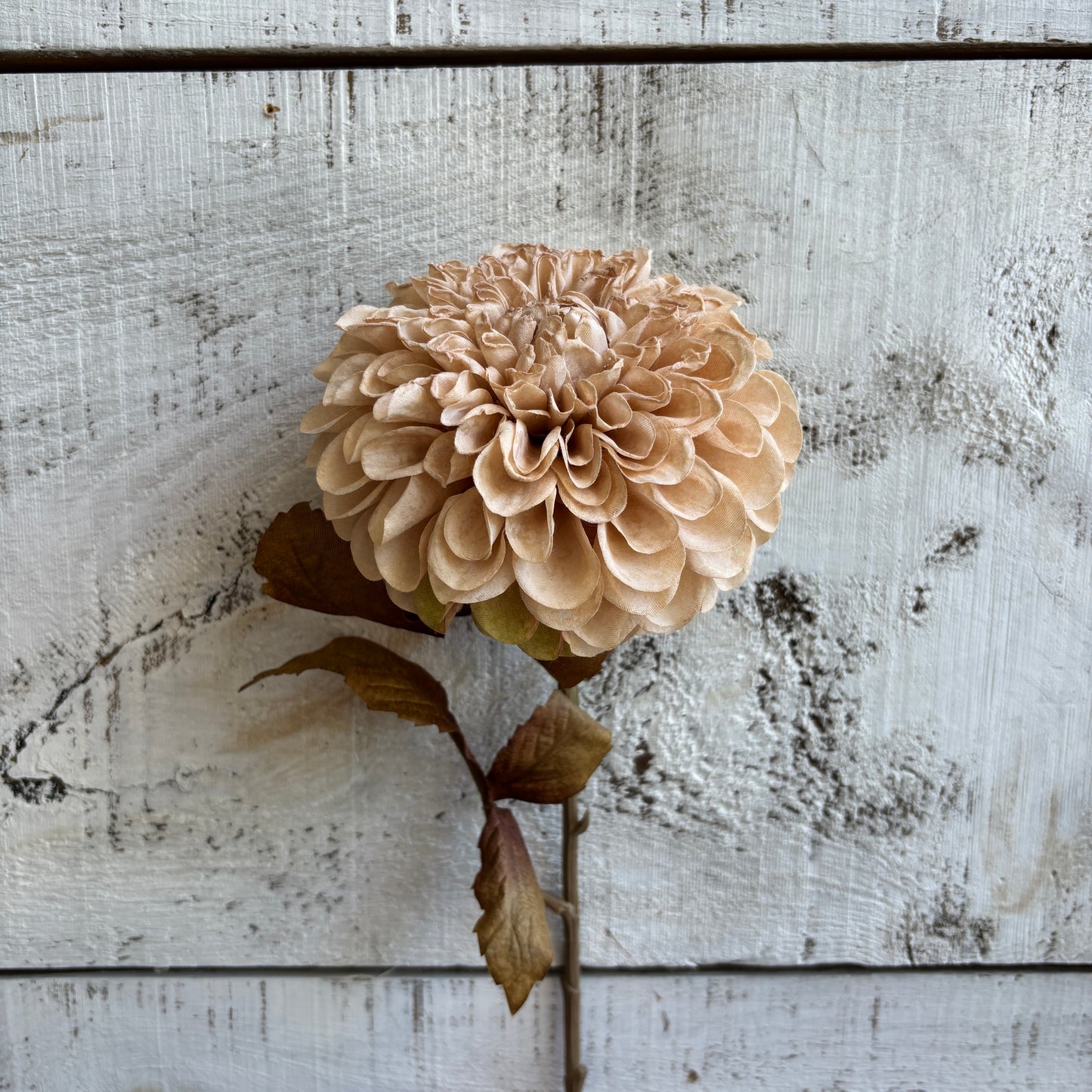 Faux Pompom Dahlia Stem