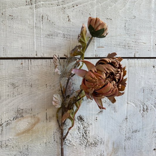 Faux Blooming Dahlia Spray