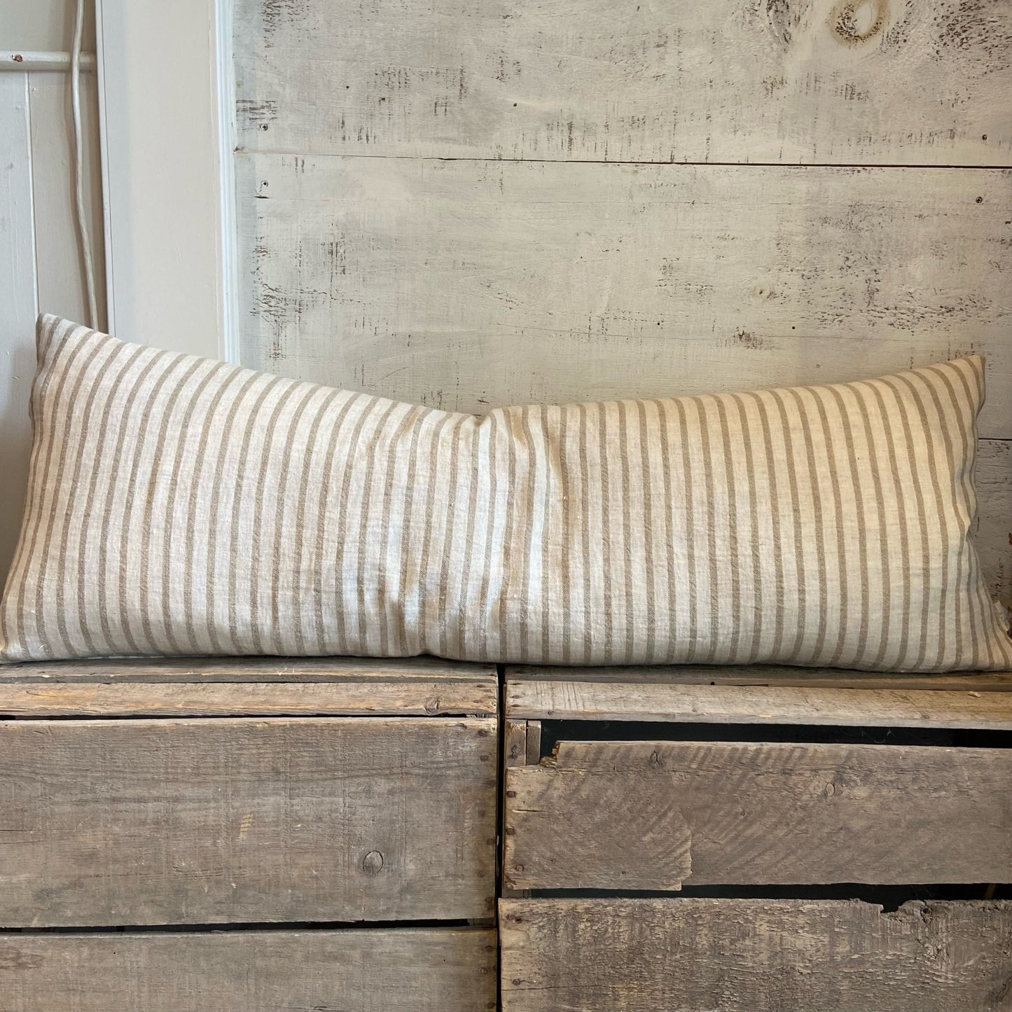 Pinstripe Linen Pillow