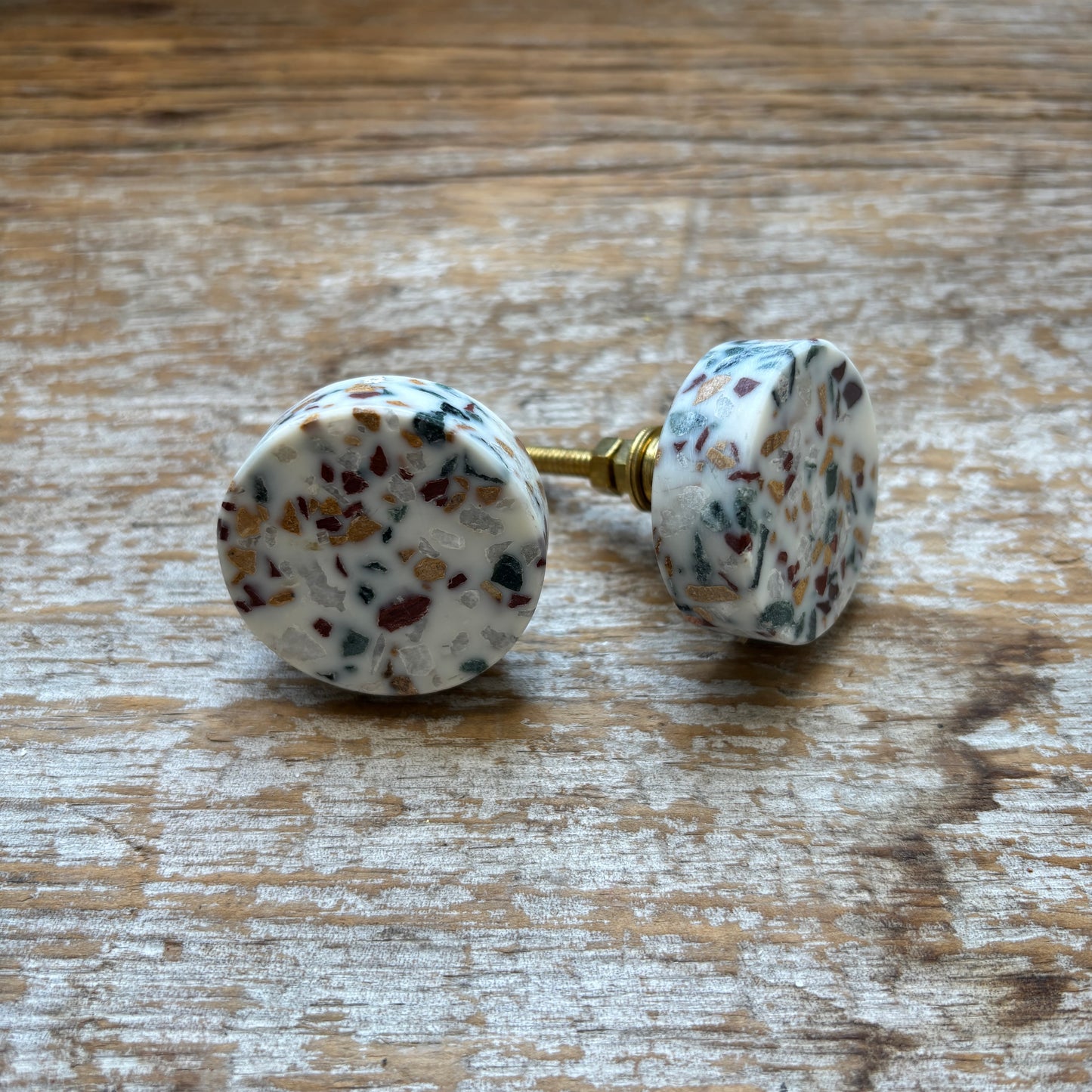 Knob: Multi-Colour Terrazzo