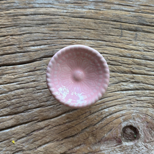 Knob: Embossed Ceramic - Pink