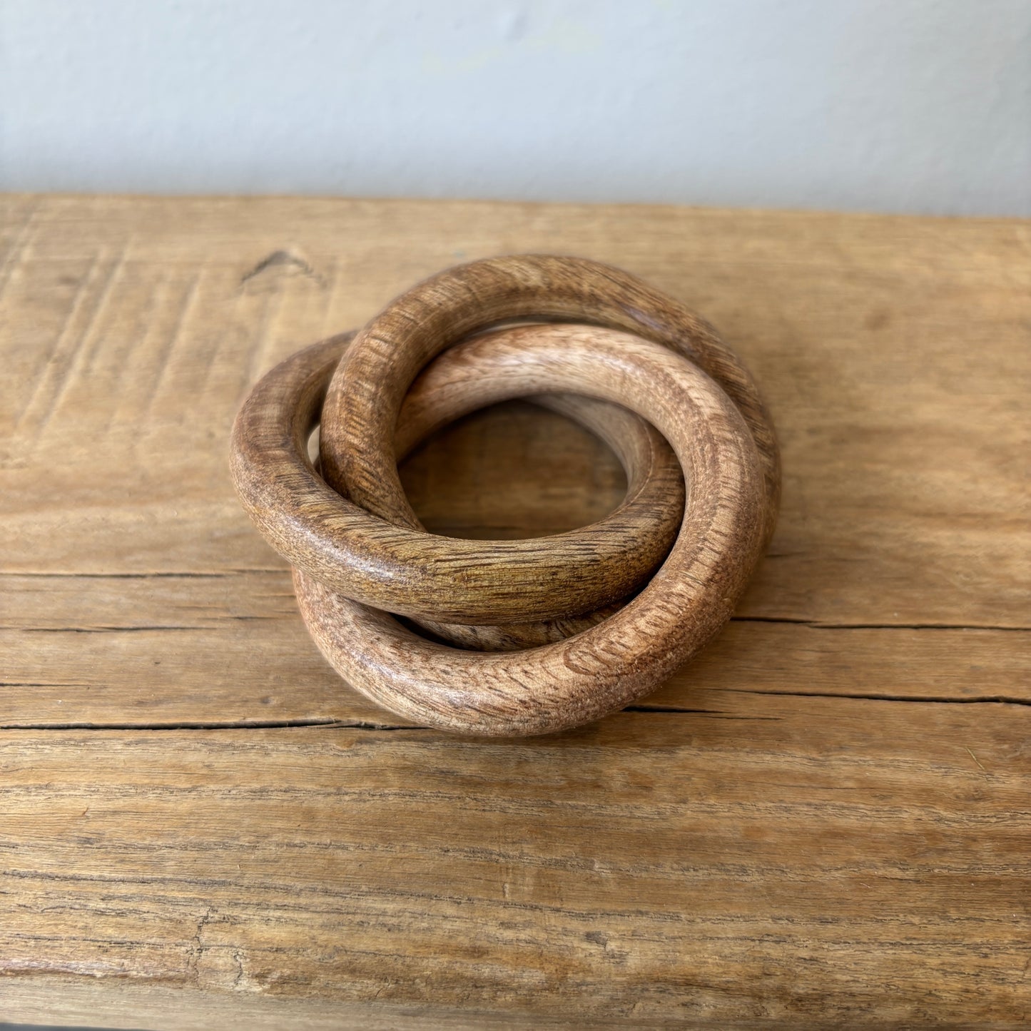 Mango Wood Napkin Ring - Layered Circle
