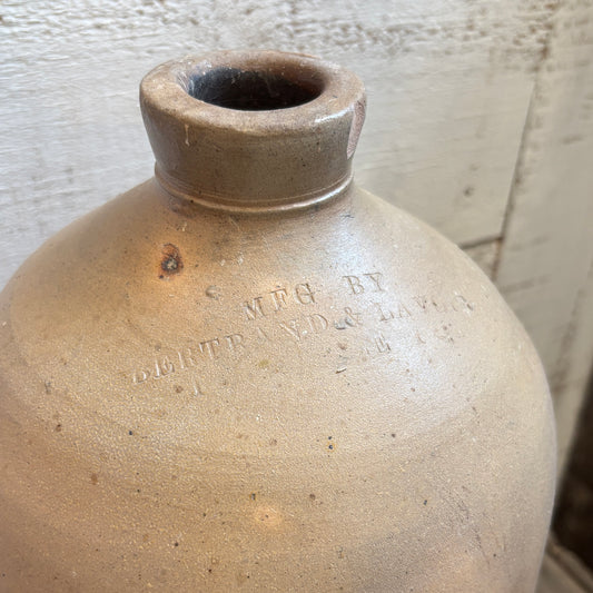 Vintage Jug w/Broken Handle - Beige