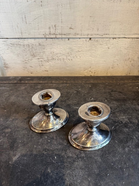 Vintage Silver Candlesticks - Set of 2