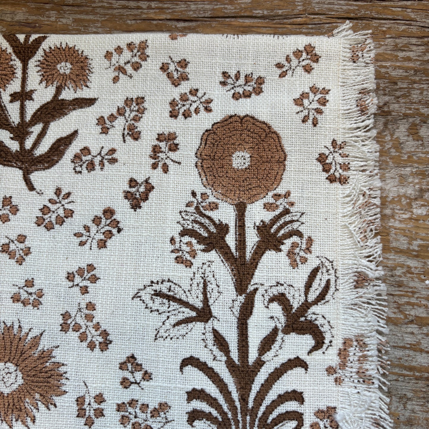 Cotton Block Print Napkin - Dusty Rose