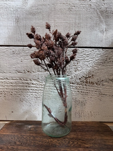 Vintage Gem Mason Jar- Blue Tint