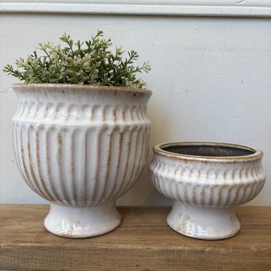 Ceramic Urn w/ Antique Finish