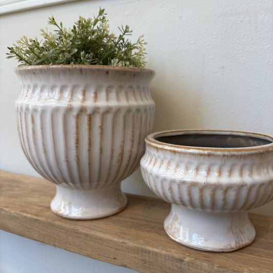 Ceramic Urn w/ Antique Finish