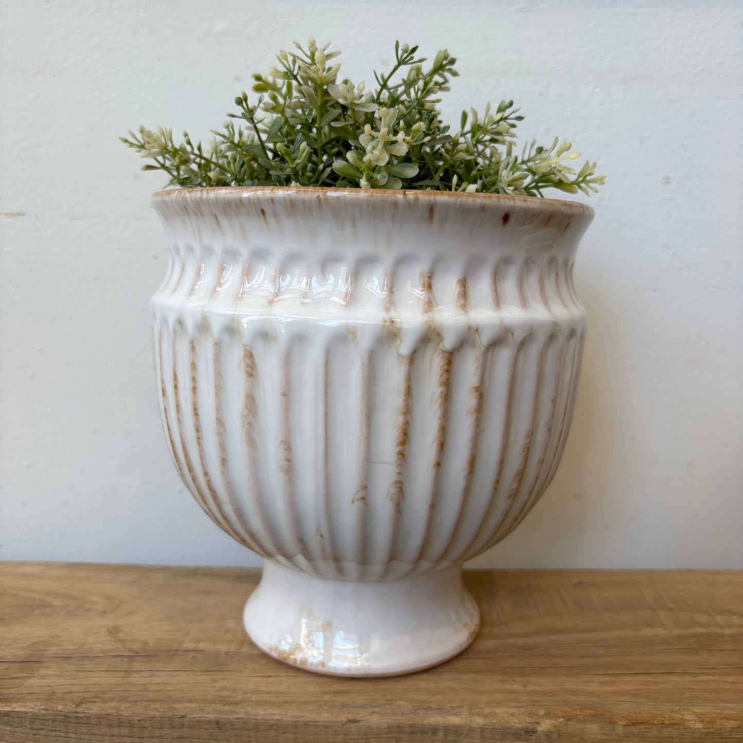 Ceramic Urn w/ Antique Finish