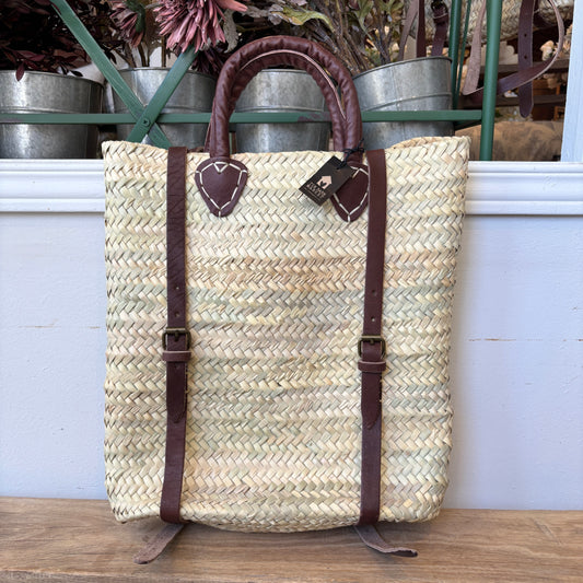 Moroccan Woven Backpack w/ Handles
