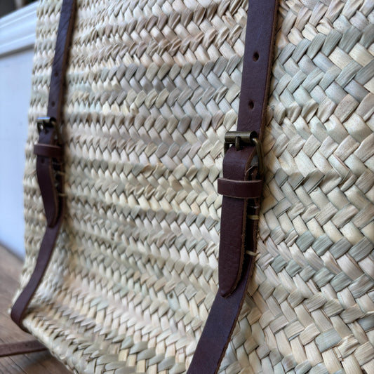 Moroccan Woven Backpack w/ Handles