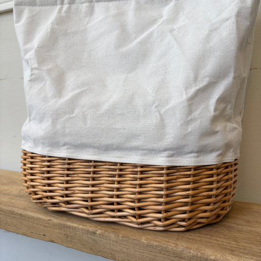 Picnic Bag - Woven Willow Base & Handles