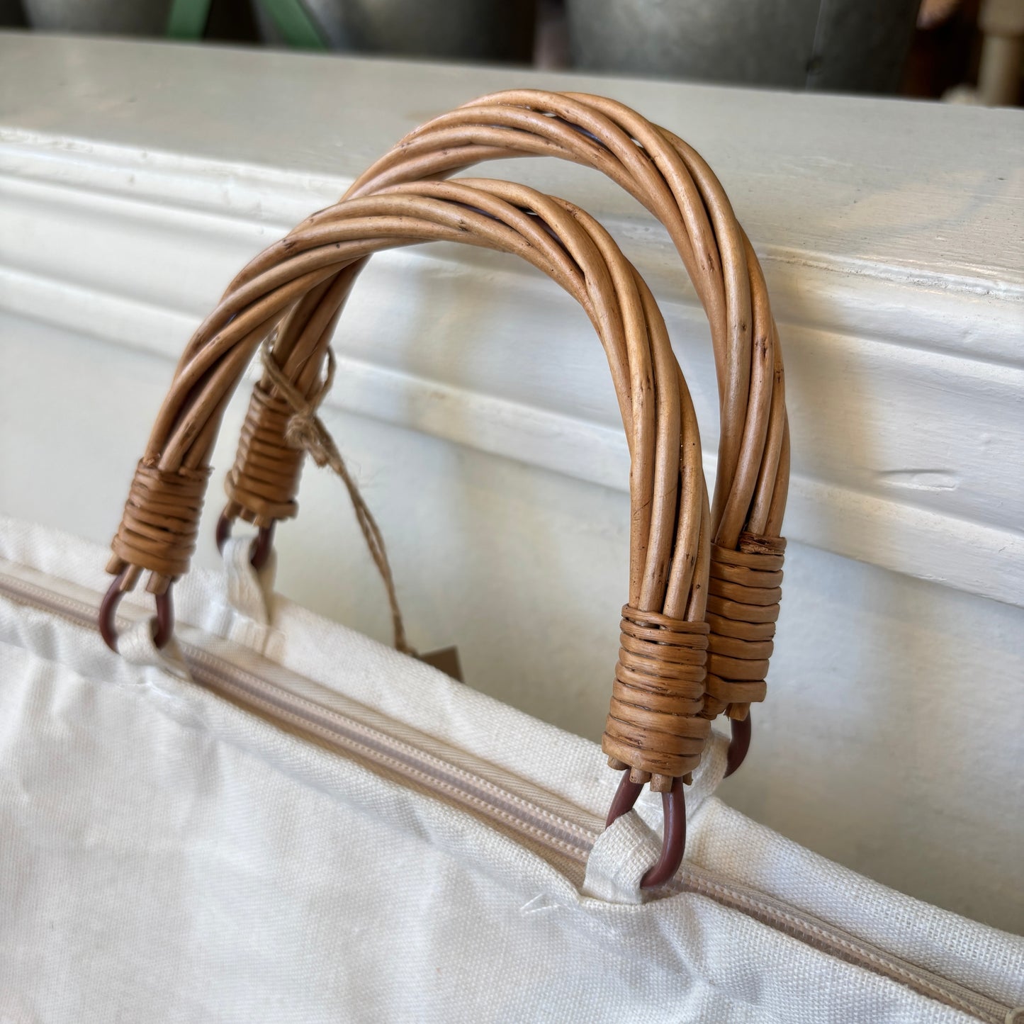 Picnic Bag - Woven Willow Base & Handles