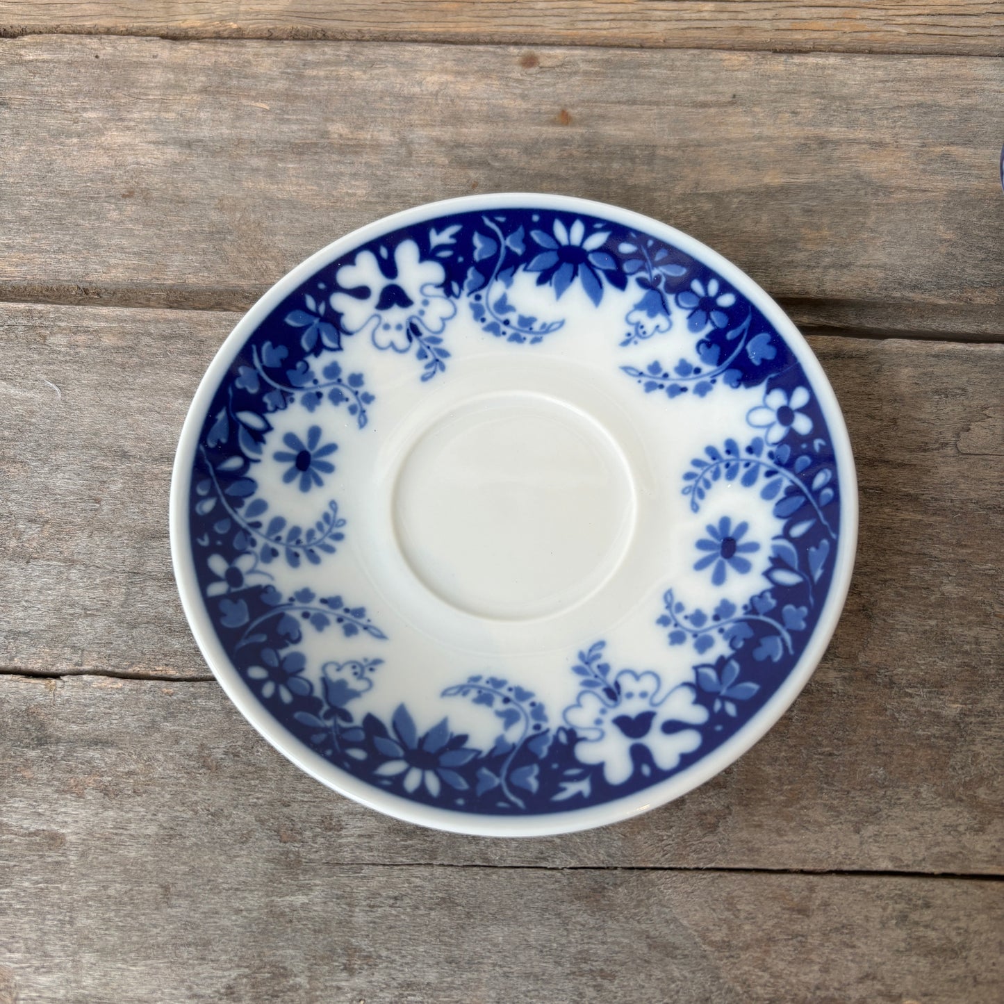 Vintage Mini Cup & Saucer - Blue floral