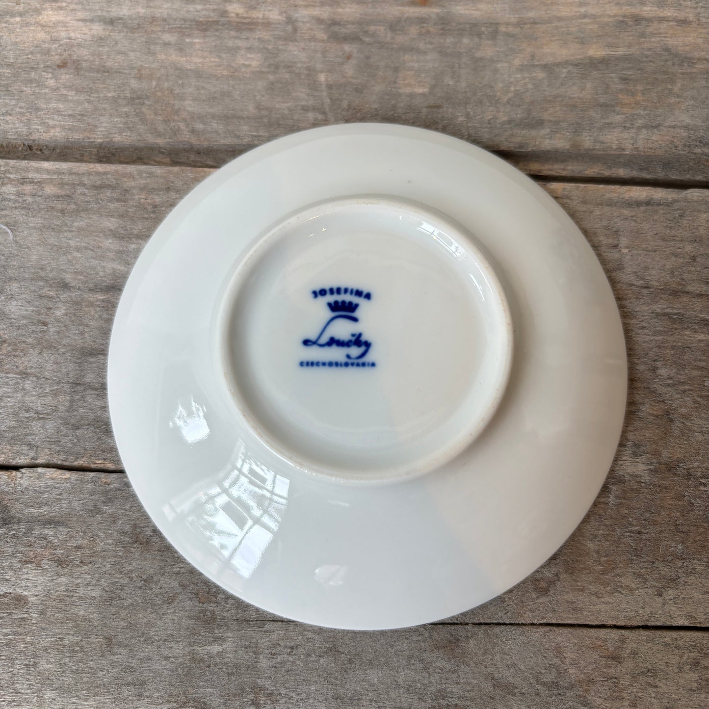 Vintage Mini Cup & Saucer - Blue floral