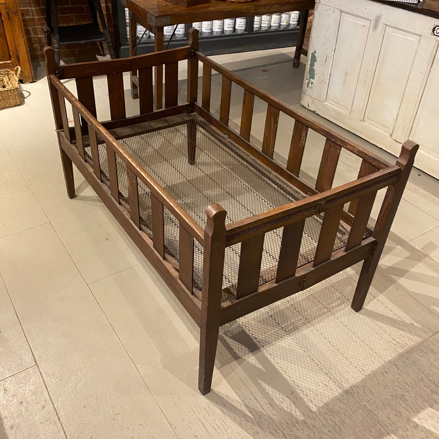 Antique Folding Crib – TIN BARN MARKET - Main Image