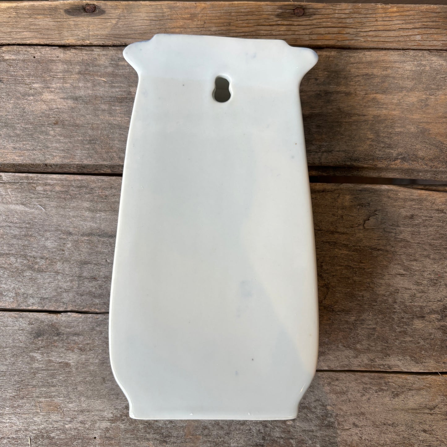 Vintage Blue & White Porcelain Wall Vase