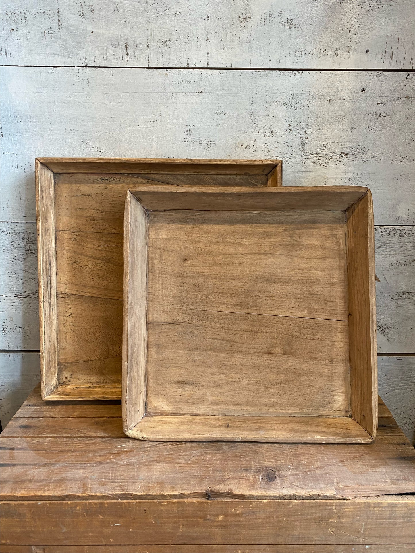 Atticus Vintage Wood Tray