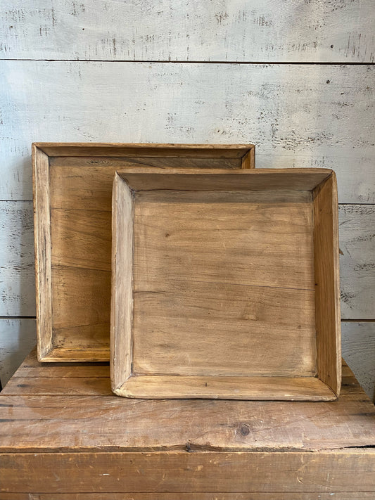 Atticus Vintage Wood Tray