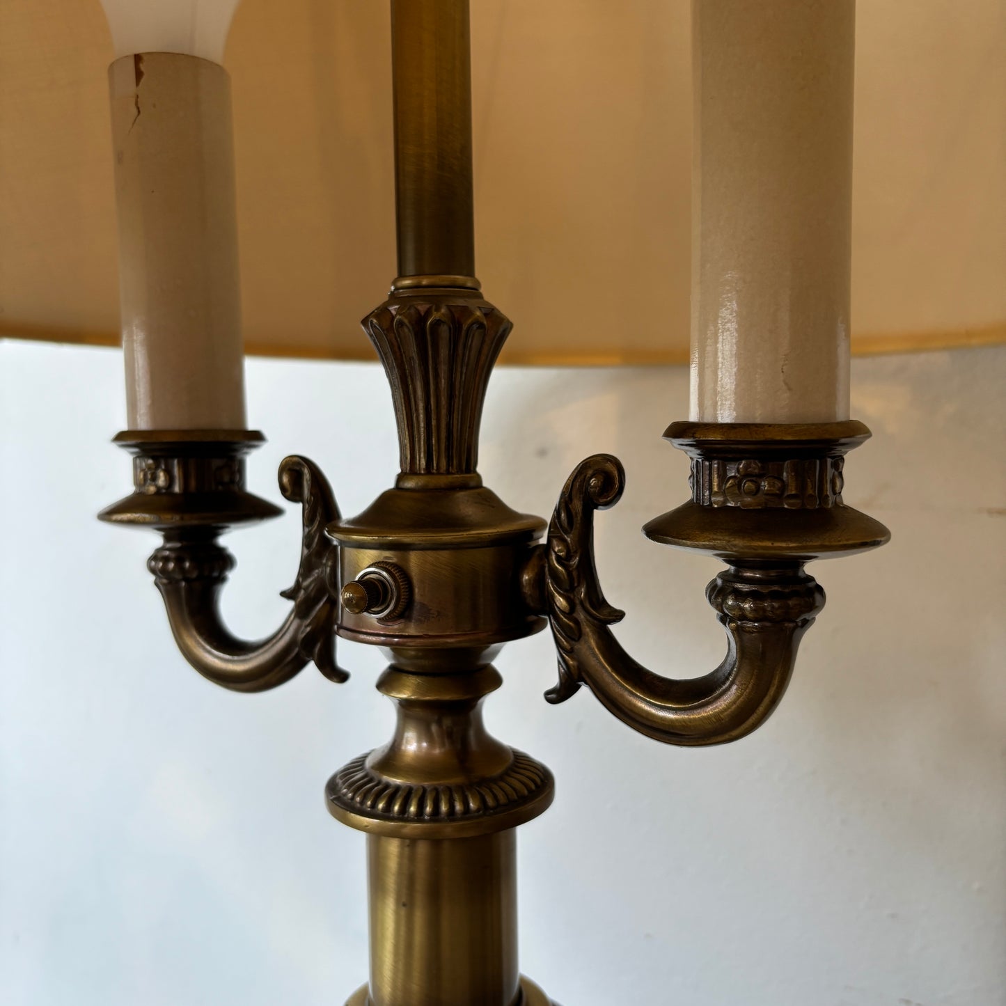 Vintage Brass Empire Style Table Lamp