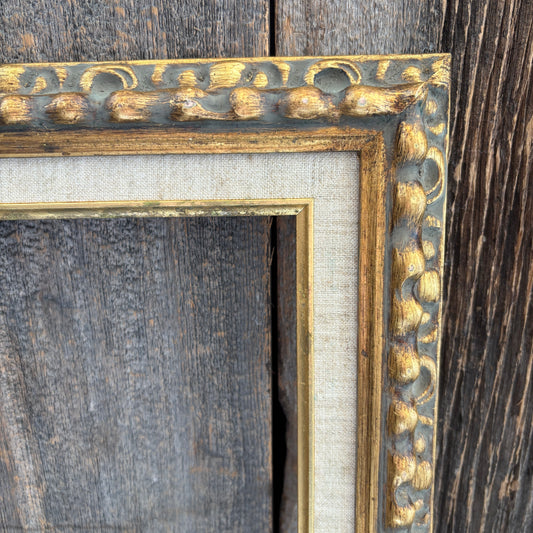 Vintage Textured Gold Wood Picture Frame - 19.5" x 15.5"