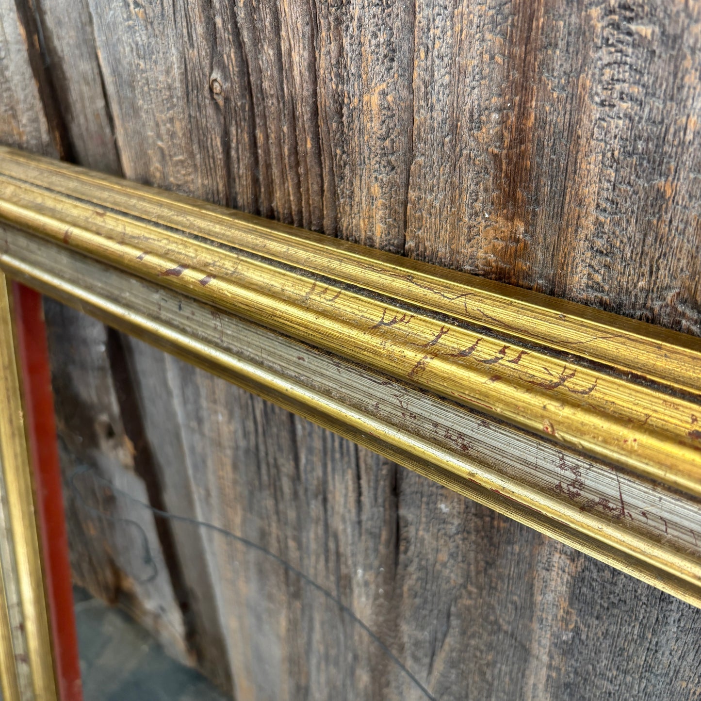 Vintage Gold Finish Wood Picture Frame - 19.5" x 15.25"