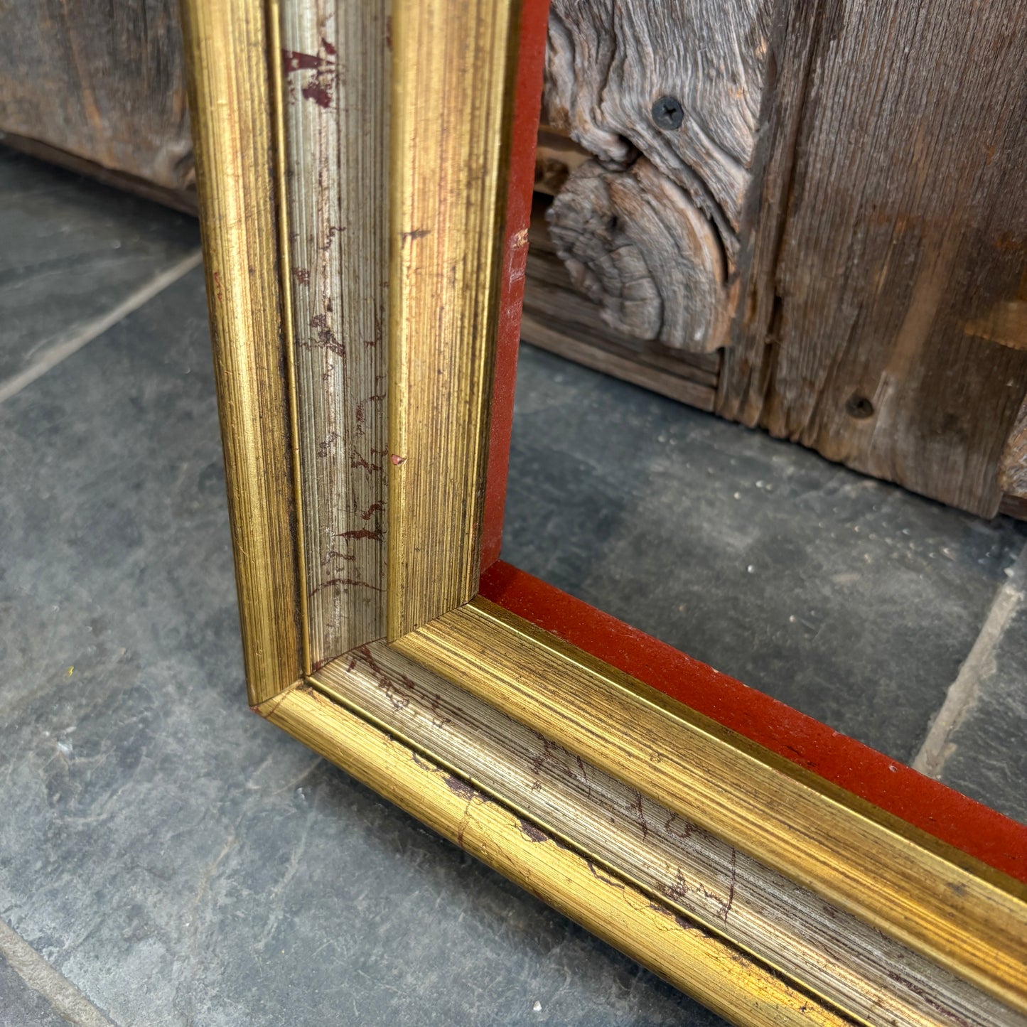 Vintage Gold Finish Wood Picture Frame - 19.5" x 15.25"