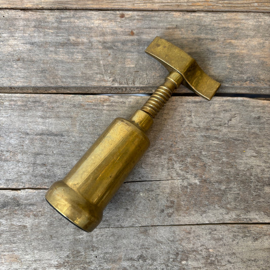 Vintage Italian Brass Corkscrew