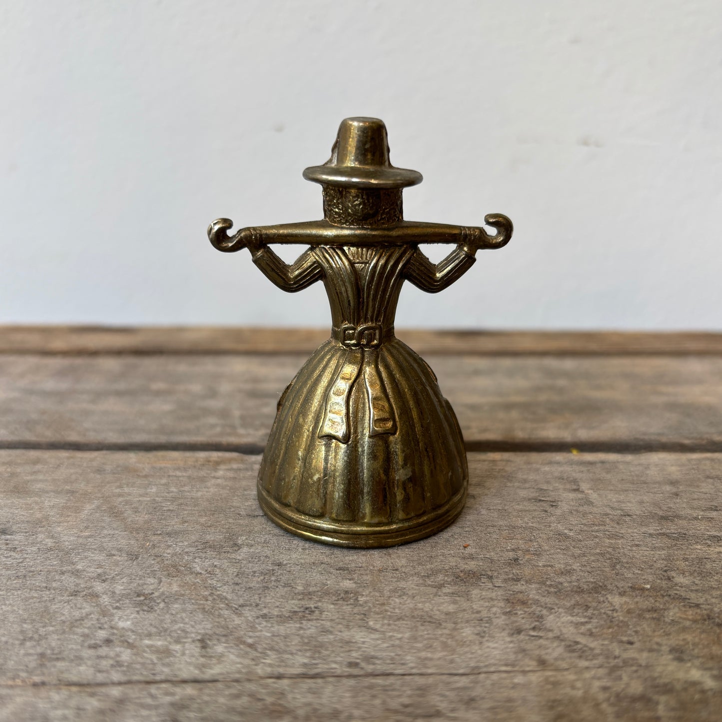 Vintage Brass Milk Maid Bell