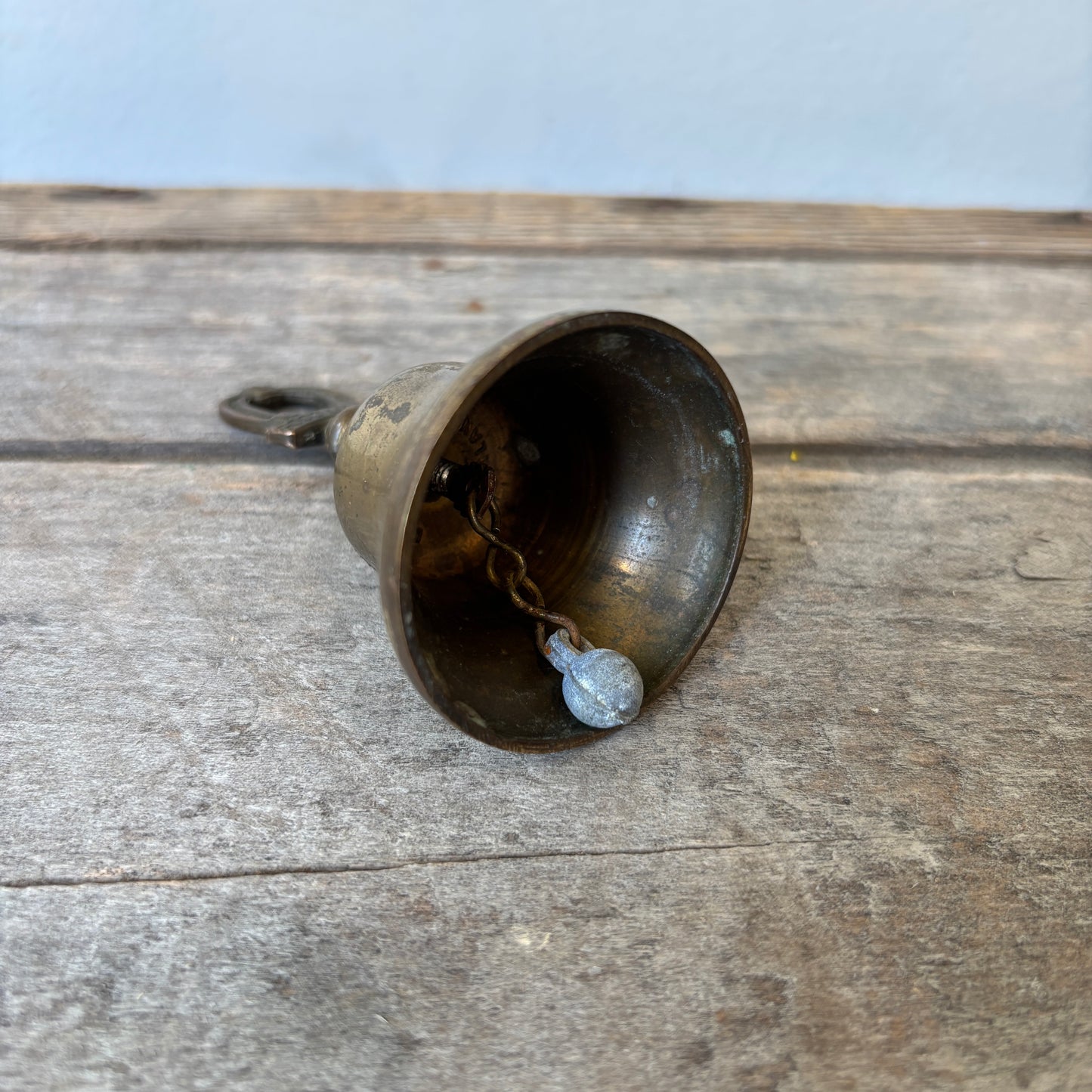 Vintage Brass "Good Luck" Bell
