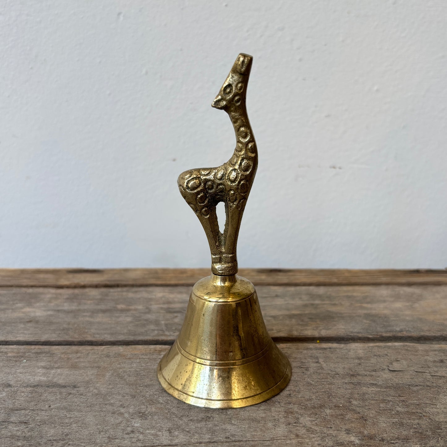 Vintage Brass Giraffe Bell