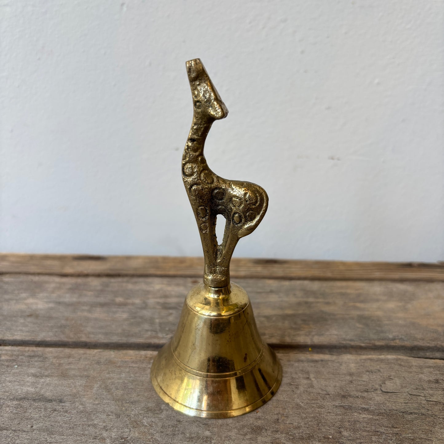Vintage Brass Giraffe Bell