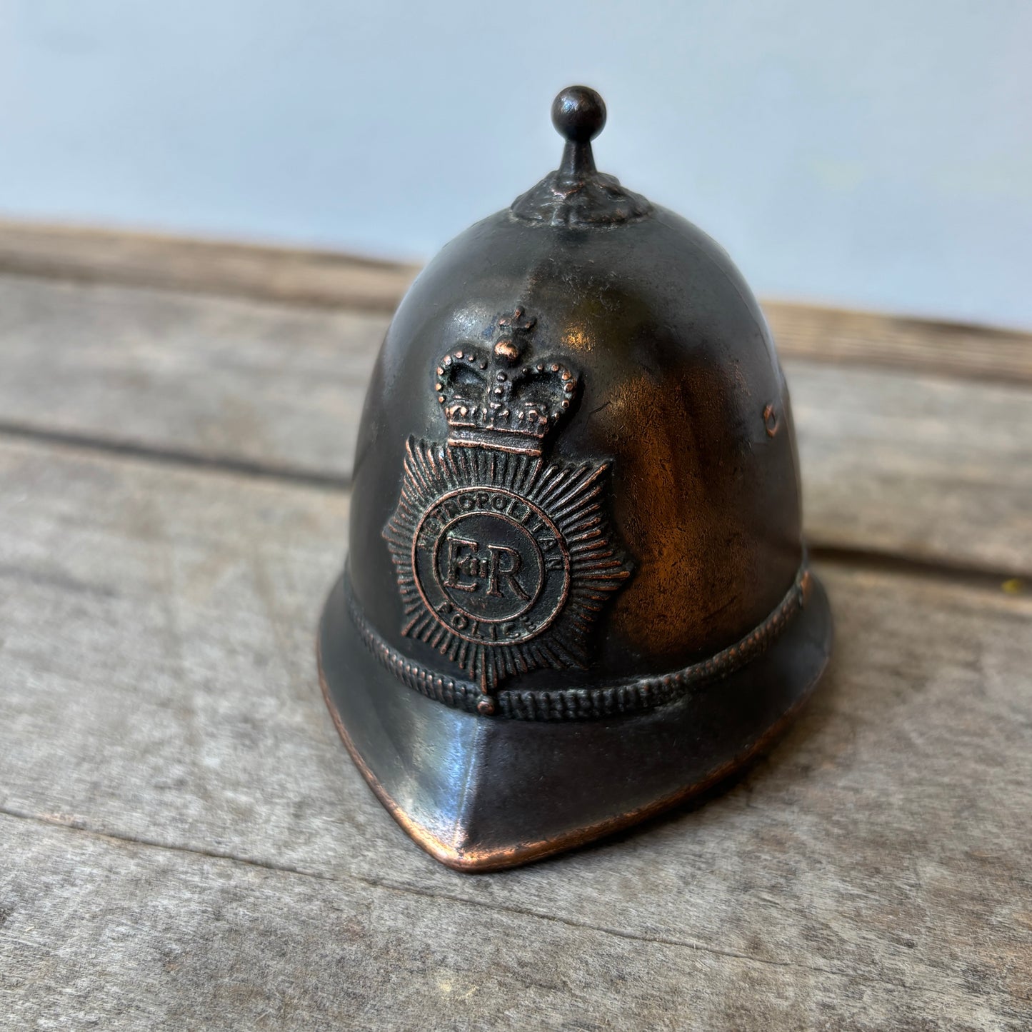 Vintage English Police Helmet Bell