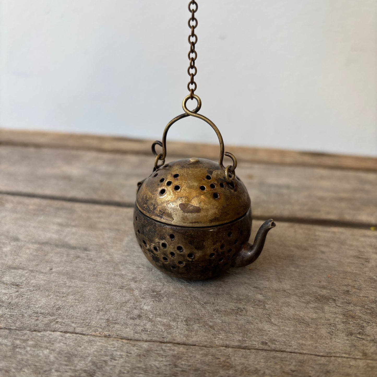 Vintage Brass Tea Strainer