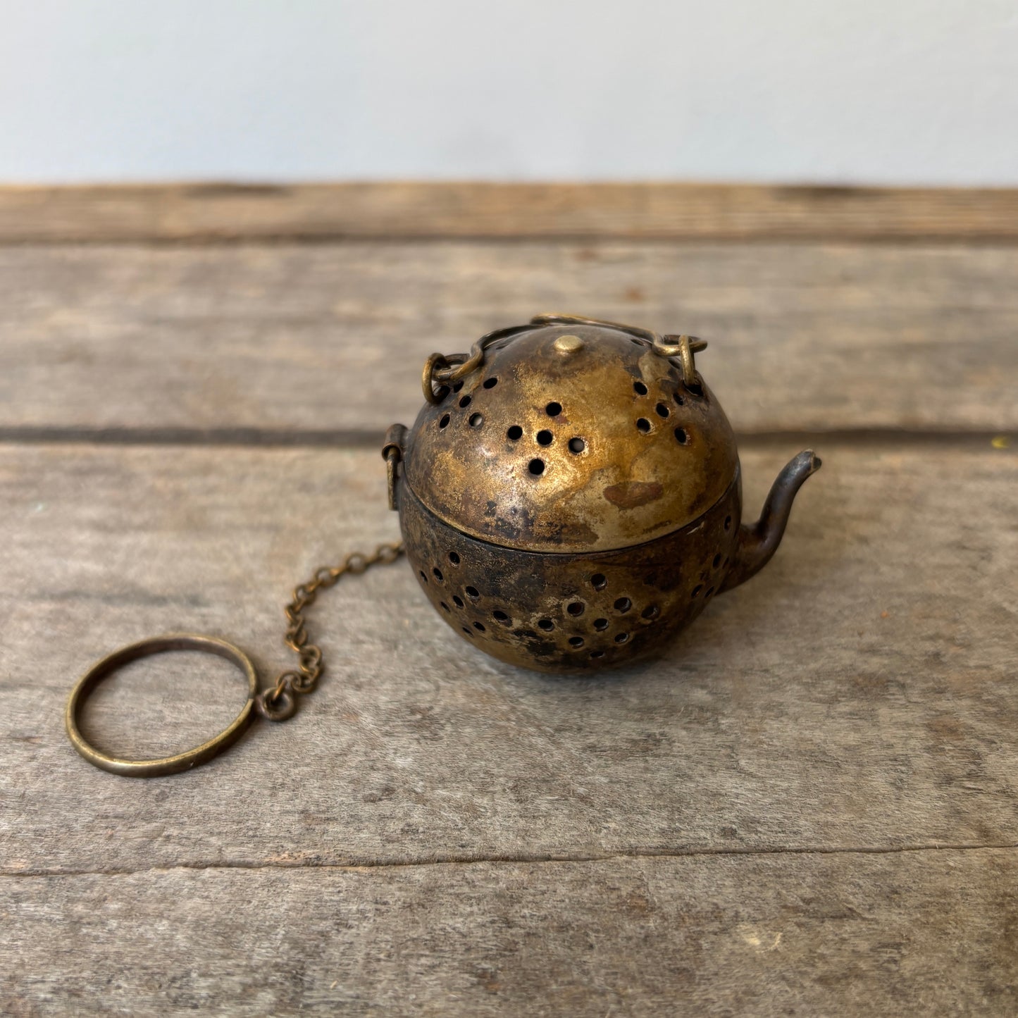 Vintage Brass Tea Strainer