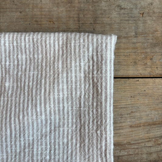 Chef Stripe Tea Towel - Mink